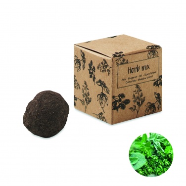 Logo trade promotional merchandise image of: Herb seed bomb in carton box