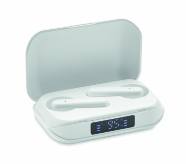 Logotrade promotional gift image of: Recycled ABS TWS earbuds