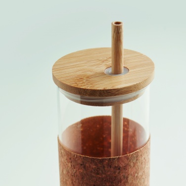 Logo trade promotional merchandise photo of: Glass tumbler sleeve 450 ml