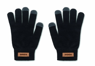 Logo trade business gift photo of: RPET tactile gloves