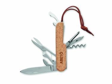 Logotrade advertising products photo of: Multi tool pocket knife cork