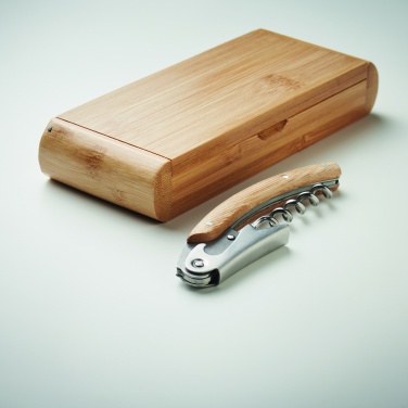 Logo trade promotional gift photo of: Waiter's knife in bamboo