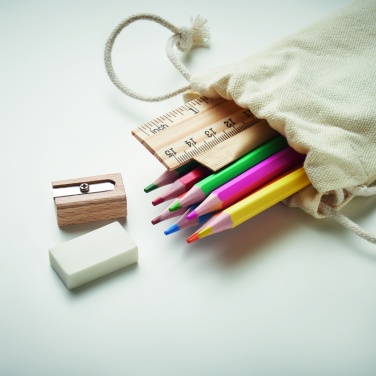 Logotrade promotional merchandise image of: Kids drawing set in drawstring
