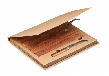 Logo trade promotional gift photo of: Acacia wood cheese board set Hannover