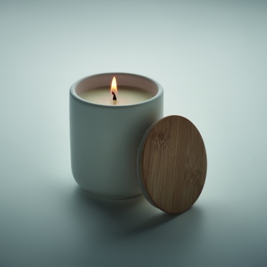 Logo trade corporate gift photo of: Plant based wax candle 200 gr