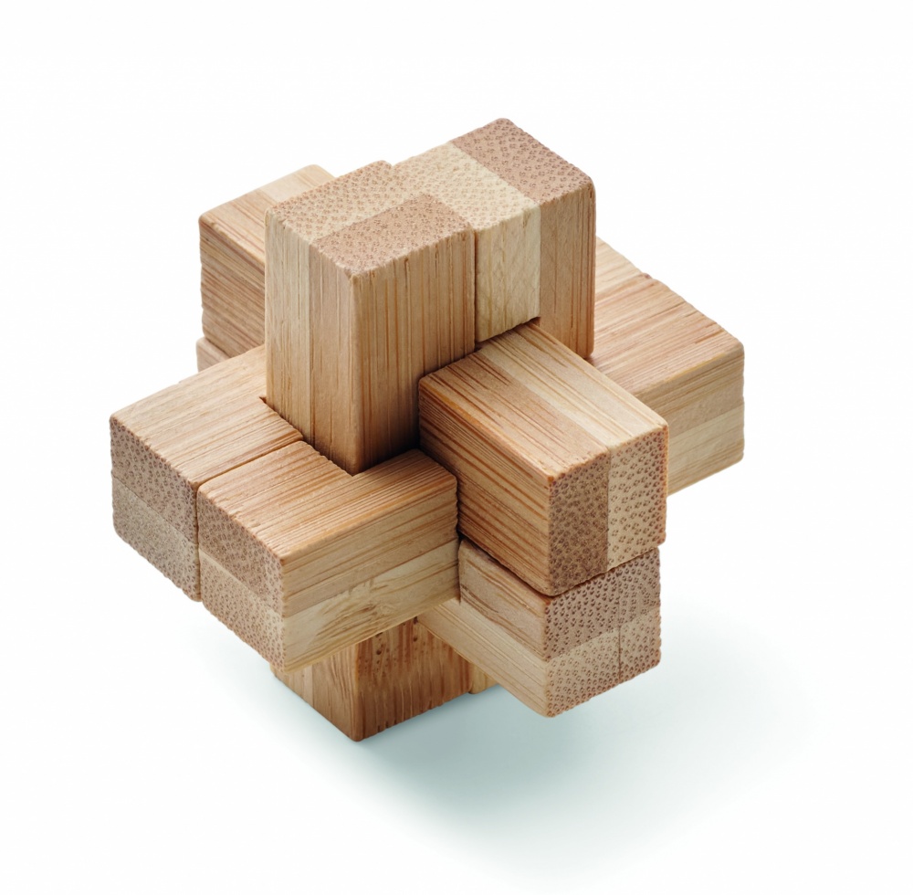 Logotrade advertising products photo of: Bamboo brain teaser puzzle