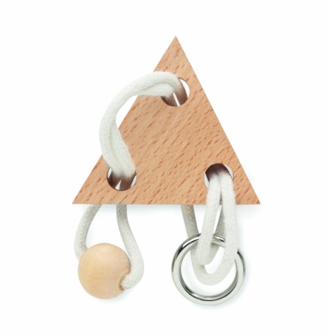 Logotrade promotional merchandise image of: Wooden brain teaser triangle