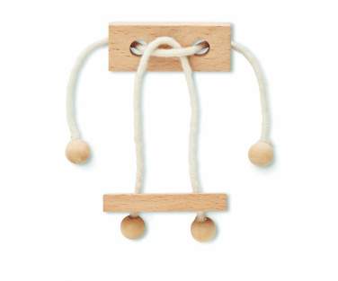 Logo trade business gifts image of: Wooden brain teaser rectangle
