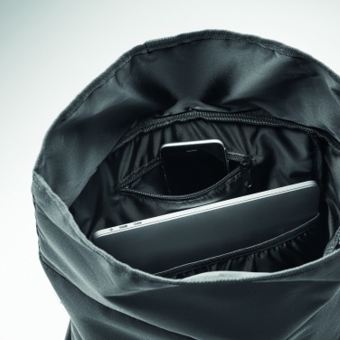 Logotrade promotional gift image of: 600D RPET rolltop backpack