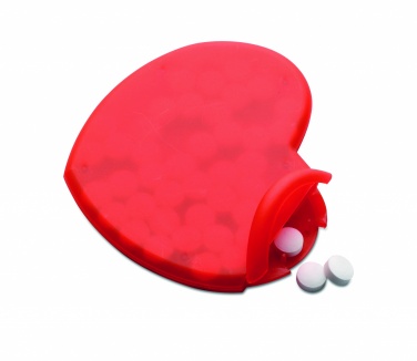 Logo trade business gifts image of: Heart shape peppermint box
