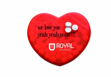 Logotrade promotional giveaway image of: Heart shape peppermint box