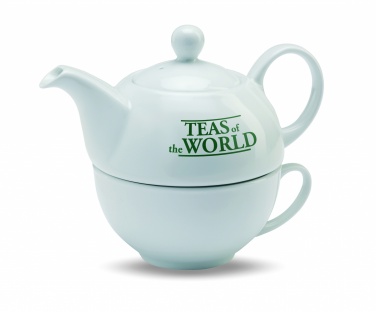 Logo trade promotional products image of: Teapot and cup set 400 ml
