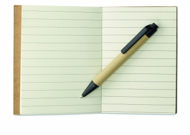 Logotrade promotional giveaway image of: Recycled notebook with pen