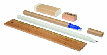 Logo trade promotional products picture of: Stationary set in cotton pouch