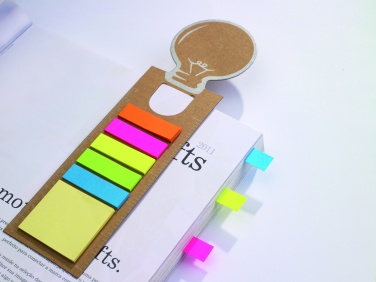 Logo trade advertising products picture of: Bookmark with sticky memo pad
