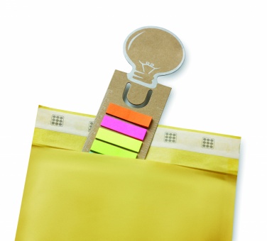 Logo trade business gifts image of: Bookmark with sticky memo pad