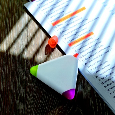 Logo trade promotional gifts picture of: Triangular highlighter