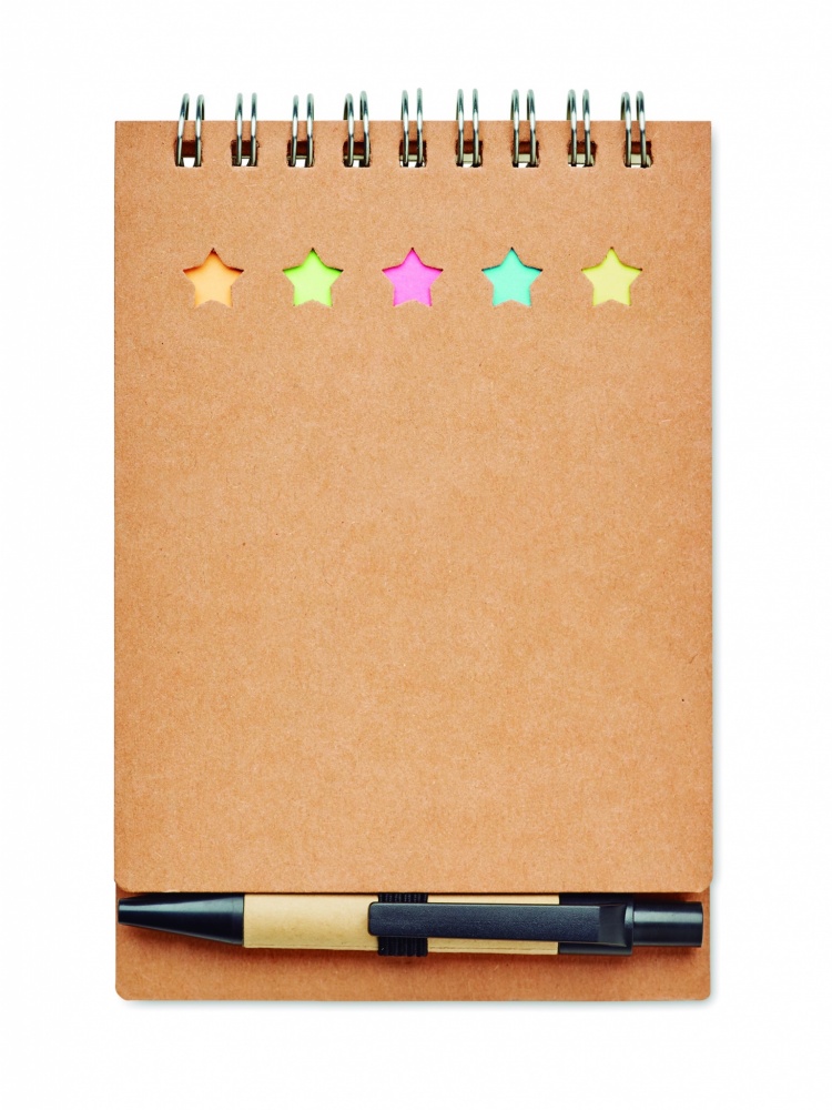 Logotrade promotional giveaway image of: Notepad with pen and memo pad