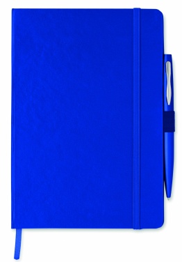 Logo trade promotional gift photo of: A5 notebook with pen 72 lined