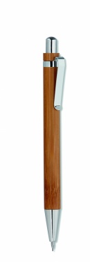 Logotrade business gift image of: Bamboo pen and pencil set