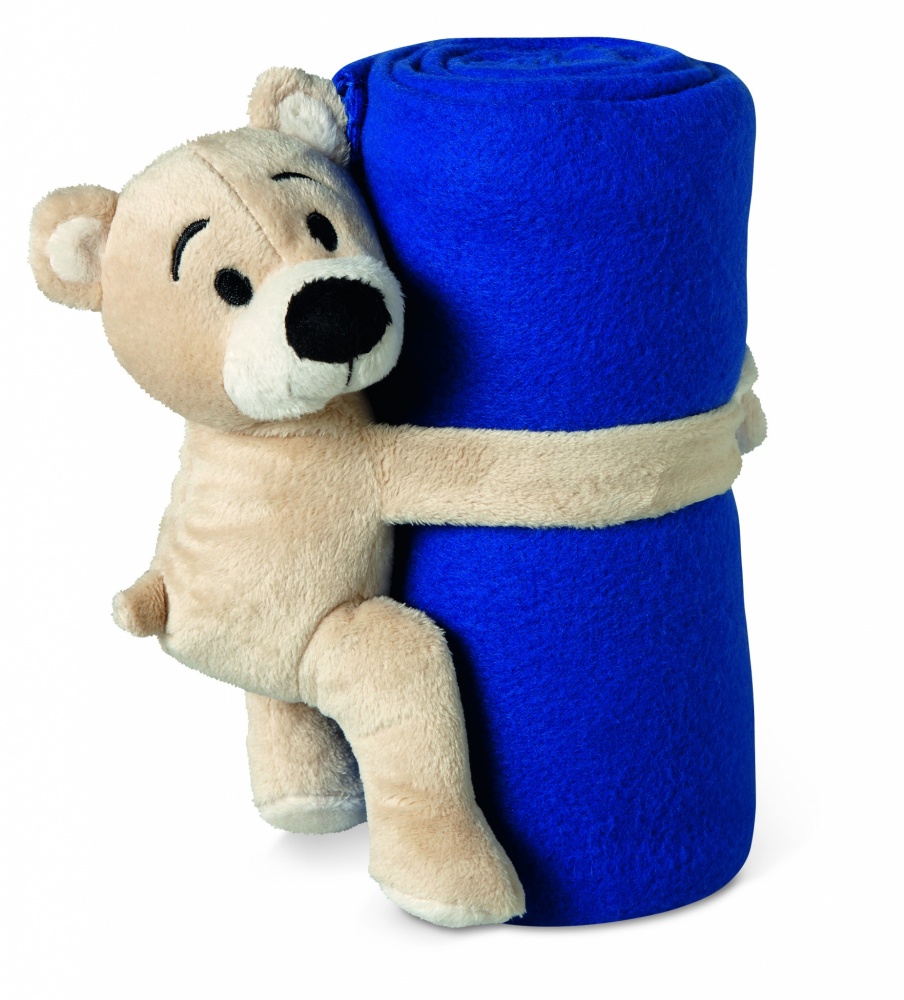 Logotrade advertising products photo of: Fleece blanket with bear