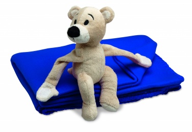 Logotrade corporate gift image of: Fleece blanket with bear