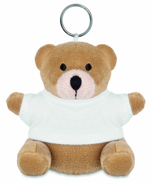 Logotrade promotional products photo of: Teddy bear key ring FINLAND