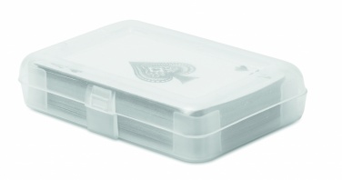 Logo trade promotional gifts image of: Playing cards in pp case