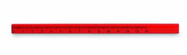 Logo trade promotional gifts image of: Carpenters pencil with ruler