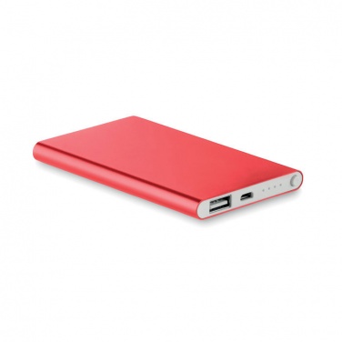 Logotrade promotional giveaways photo of: Flat power bank 4000 mAh