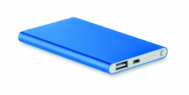 Logo trade advertising product photo of: Flat power bank 4000 mAh
