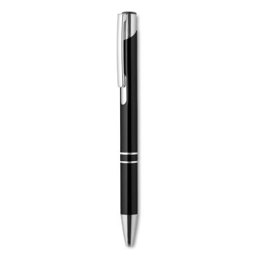 Logo trade advertising product photo of: Push button aluminium pen BERN