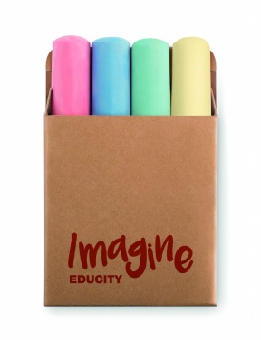Logo trade promotional gift photo of: 4 chalk sticks