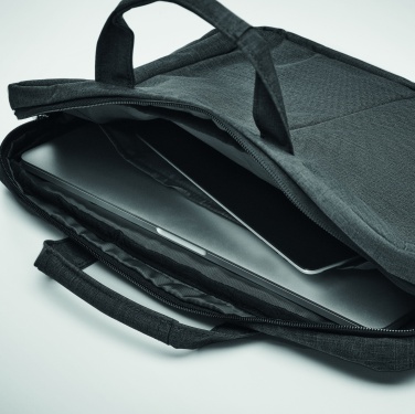 Logo trade promotional merchandise image of: Laptopbag in 360D polyester