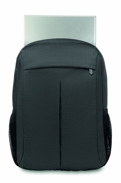 Logo trade promotional giveaways image of: Backpack in 360d polyester
