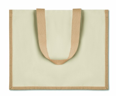 Logo trade advertising product photo of: Jute and canvas shopping bag