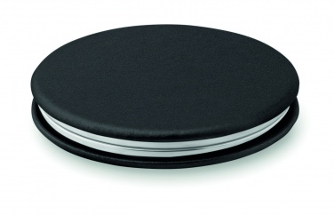Logo trade promotional merchandise photo of: Round PU mirror