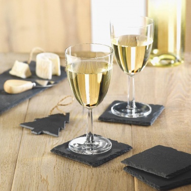 Logo trade promotional merchandise image of: Slate coasters with EVA bottom