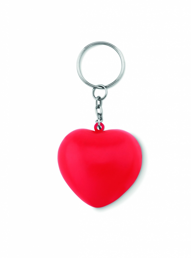 Logotrade promotional item picture of: Key ring with PU heart Ogre