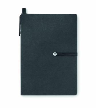 Logo trade business gifts image of: Notebook w/pen & memo pad