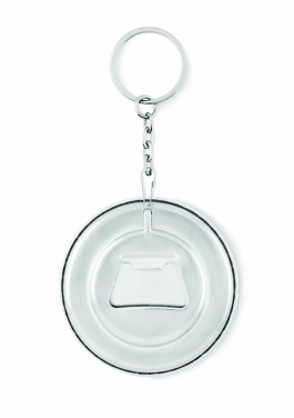 Logo trade promotional merchandise picture of: Key ring with bottle opener Madona