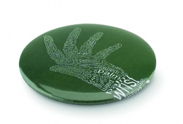 Logo trade advertising products image of: Mirror button metal