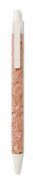 Logo trade advertising products image of: Cork/ Wheat Straw/ABS ball pen