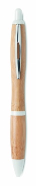 Logotrade promotional merchandise picture of: Ballpoint pen made of ABS and bamboo