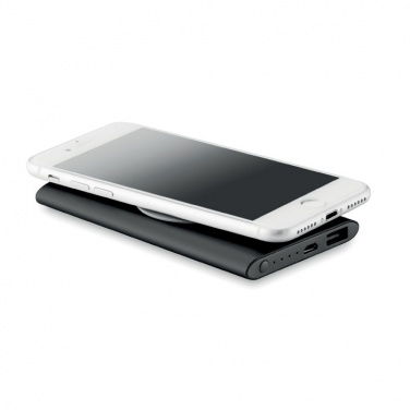 Logo trade business gifts image of: Wireless Power bank 4000mAh