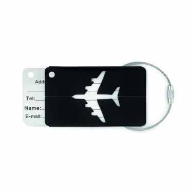 Logo trade promotional item photo of: Aluminium luggage tag