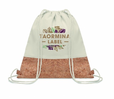 Logo trade promotional giveaways image of: 160gr/m² cotton drawstring bag