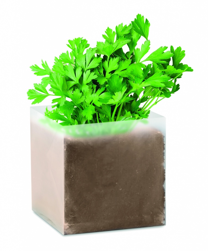 Logotrade promotional item image of: Compost with seeds "PARSLEY"