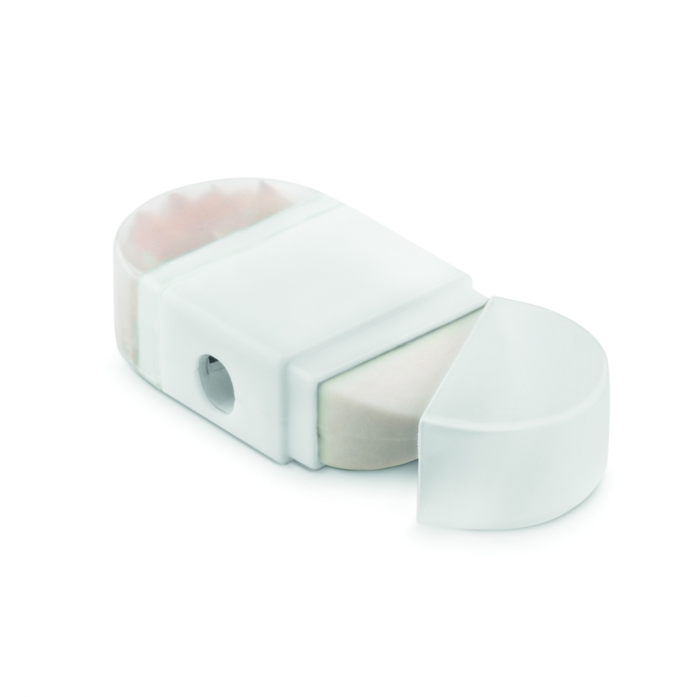 Logo trade promotional merchandise photo of: Sharpener and eraser