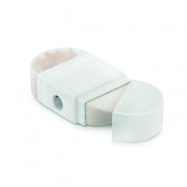 Logo trade advertising products image of: Sharpener and eraser